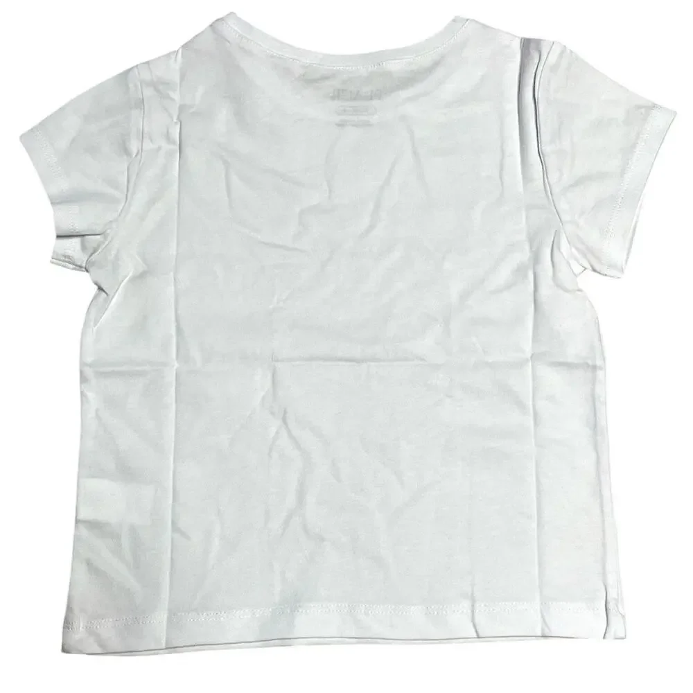 The Children's Place Girls White Short Sleeve T-Shirt XS